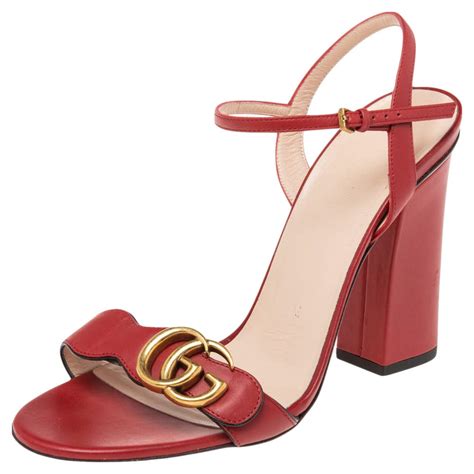 gucci marmont ankle strap sandals|gucci marmont sandals review.